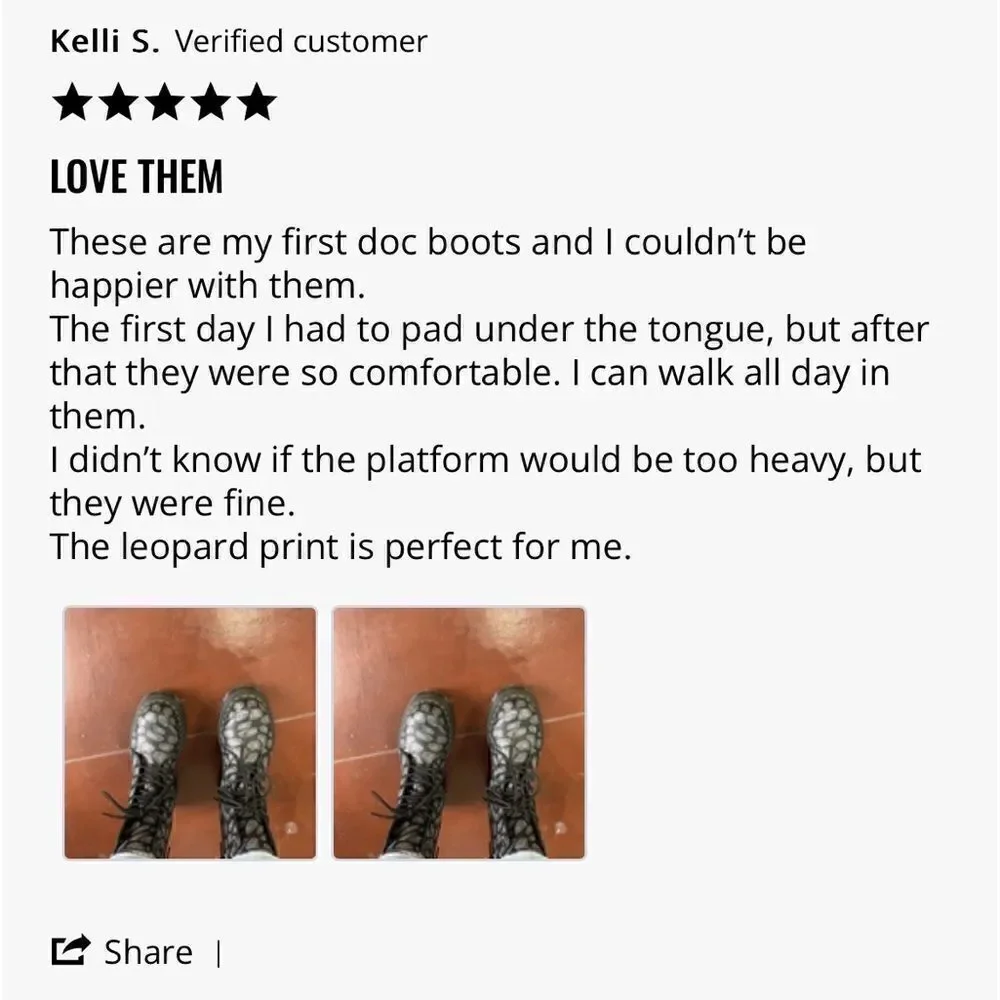 DR MARTENS JADAN PLATFORM BOOTS IN LEOPARD PRINT NWT NEW BLACK AND GREY